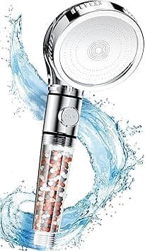SKY-TOUCH Sky Touch High Pressure Filtered Shower Head For Hard Water And Filtering Impurities, Hand Held Shower Head With Filter Balls. - Amazon.ae Price Tracker