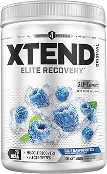 XTEND Original BCAA Powder Blue Raspberry Ice, ZERO CALORIE, ZERO CARB, ZERO SUGAR, Post Workout Muscle Recovery Drink with Amino Acids, 7g BCAAs for Men & Women, 30 Servings - Amazon.ae Price Tracker