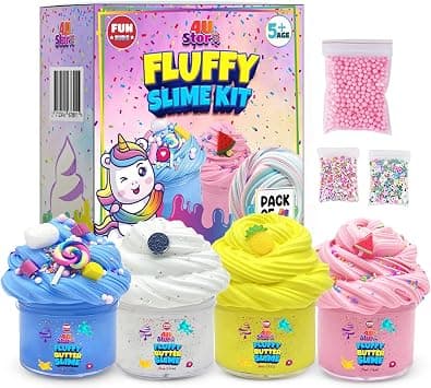 Butter Slime Kit for Kids, Girls & Boys - 8 Pack Non-Sticky, Scented, Soft & Glossy to Make Your Own Cloud Slime – Stress Relief Party Favors & Great Gift Idea 8 Bottles (100ml Per Bottle) - Amazon.ae Price Tracker