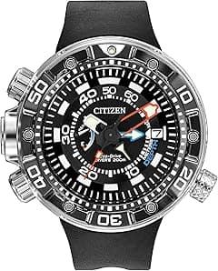 Citizen Men's Eco-Drive Promaster Sea Aqualand Depth Meter Watch in Stainless Steel with Black Polyurethane Strap - Amazon.ae Price Tracker