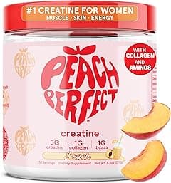 Peach Perfect Creatine Monohydrate Powder, Glute Builder Creatine for Women with Collagen, BCAAs, 5g Vegan Micronized Creatine per Serving, for Energy, Muscle Support, 30 SVG, Peach Flavor - Amazon.ae Price Tracker