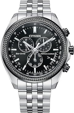 Citizen Men's Eco-Drive Classic Chronograph Watch in Stainless Steel with Perpetual Calendar, Tachymeter - Amazon.ae Price Tracker