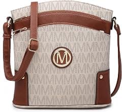 Crossbody Purse for Women Multi Pockets Crossover Bag Signature Monogram with Expandable Side Zippers for Ladies - Amazon.ae Price Tracker
