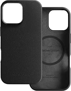 Native Union ACTIVE Case w/Magsafe for Apple iPhone 16 Pro Max 6.9" 2024|10-Ft Drop & Scratch Protection, Leather-like finish, Recycled Materials, Raised Edges, Wireless Charging - Black - Amazon.ae Price Tracker