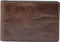 Fossil Men's Leather Slim Minimalist Money Clip Bifold Front Pocket Wallet for Men - Amazon.ae Price Tracker