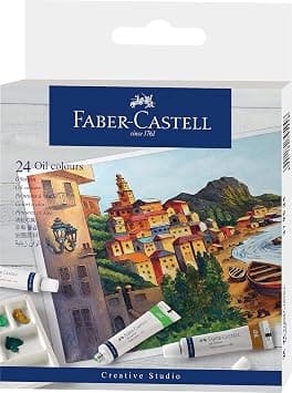 Faber-Castell Creative Studio Oil Colours, 24X 20ml Tubes, Multicoloured, for Art, Craft, Drawing, Sketching, Home, School, University, Colouring - Amazon.ae Price Tracker