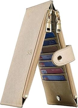 Travelambo Womens Walllet RFID Blocking Bifold Multi Card Case Wallet with Zipper Pocket - Amazon.ae Price Tracker