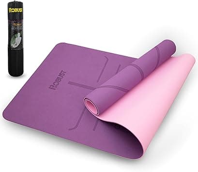 Robust TPE Yoga Mat Double Layer Anti-slip Eco Friendly texture surface (Size 183cmx 61cm) SGS Certified Position Liens & Hanging Band, Home/Gym Workout Sports Exercise Sports Mattress - Amazon.ae Price Tracker