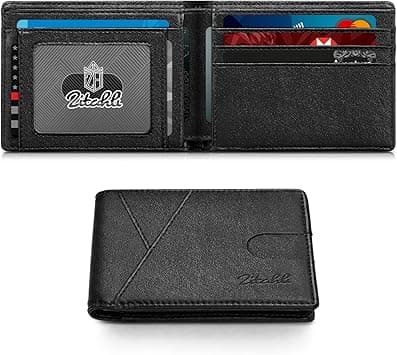 Zitahli Wallet for Men Slim 11 Credit Card Holder RFID Blocking Small Men's Wallet Bifold Minimalist Front Pocket With Mens Gifts Box, Classic Black-New, Classic - Amazon.ae Price Tracker