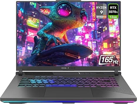 ASUS ROG Strix G16 Gaming Laptop, AMD Ryzen 9-8940HX, 32 GB DDR5 RAM, 2 TB PCIe SSD, 16" WUXGA (1920x1200) 165Hz Display, Nvidia G-Force RTX 5070Ti, 4-Zone RGB Backlit Keyboard, W11 Home, Eclipse Grey - Amazon.ae Price Tracker