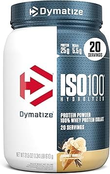 Dymatize ISO 100 20 Serving Gourmet Vanilla 610 Gm - Amazon.ae Price Tracker