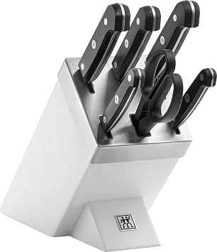 Zwilling Gourmet Knife Block Set with Self-Sharpening System, 7 Pieces, White - Amazon.ae Price Tracker