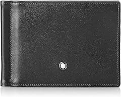 Montblanc Men's Meisterstuck 6 Cc With Money Clip Leather Wallet Black, 05525 - Amazon.ae Price Tracker