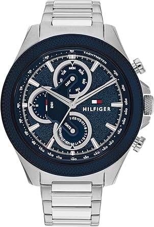 Tommy Hilfiger Men's Stainless Steel Racing-Inspired Watch (Model 1792080), Silver - Amazon.ae Price Tracker