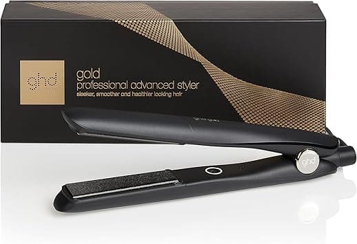 ghd Gold Professional Hair Straightener No Extreme Heat Ceramic Floating Plates Soft Gloss Coating Frizz Free 30 Second Heating Uk Plug - Amazon.ae Price Tracker