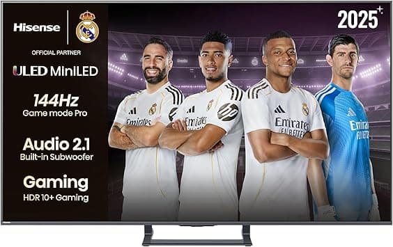 Hisense 55 inch QLED 144Hz Smart TV E8Q-Quantum Dot Colour, AI Picture, Dolby Vision, Dolby Atmos, Share to TV, Voice Control, Filmmaker Mode, Youtube, Netflix, Disney+ 55E8Q (2025 UAE Version) - Amazon.ae Price Tracker