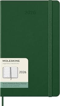 Moleskine 12 Month Weekly Notebook Large Myrtle Green Hard - Amazon.ae Price Tracker