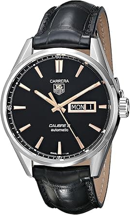 TAG Heuer WAR201C.FC6266 Watch, Black/White, Strip, Black/White, The generated style for this watch is 'sport'. This inferred from the product title 'TAG Heuer WAR201C.FC6266 Watch, Black/White, - Amazon.ae Price Tracker