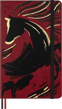 Moleskine Limited Edition Year of the Horse 2026 Woodcut Notebook, Hard Cover, Large (5" x 8.25") Ruled/Lined, Autumn Red, 176 pages - Amazon.ae Price Tracker