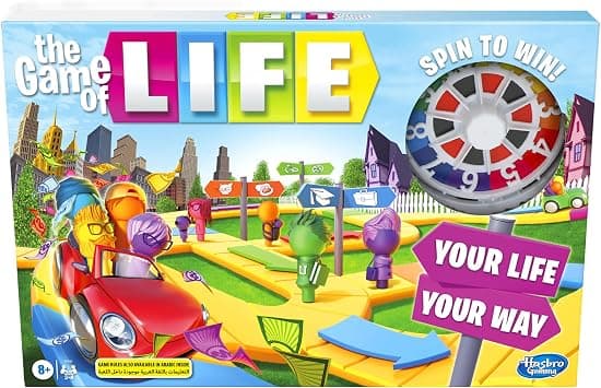 Hasbro Gaming - The Game of Life Board Game, Fun Family Game for Kids & Adults, 2-8 Players, Ages 9 Up - Amazon.ae Price Tracker