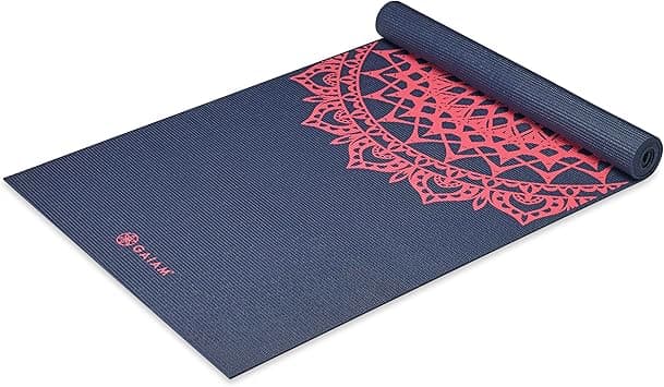 Gaiam Print Yoga Mat, Non Slip Exercise & Fitness Mat for All Types of Yoga, Pilates & Floor Exercises - Amazon.ae Price Tracker
