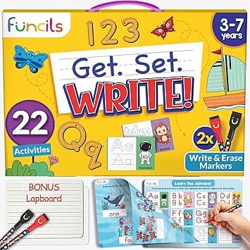 Learn to Write for Kids - Educational Toys & Games, Preschool & Kindergarten Learning Activities, Writing Practice Book, Birthday Gifts for Girls and Boys for Ages 3, 4, 5, 6 Year Old - Amazon.ae Price Tracker