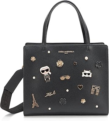 KARL LAGERFELD Paris Women's Maybelle Printed Satchel, Black Multi, One size - Amazon.ae Price Tracker