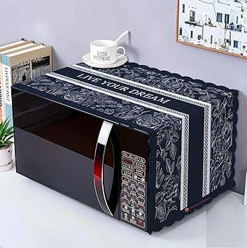 DARSHANAM WORLD Microwave Oven Cover, Waterproof Modern Design Kitchen Oven Cover Attractive Decorative Dust Proof Appliance Oven Top Cover (100 x 35 cm) (Dream Blue) - Amazon.ae Price Tracker