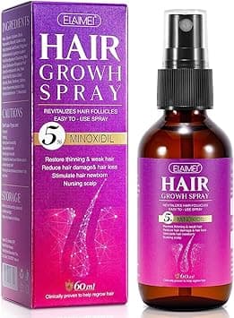 ELAIMEI Hair Growth Spray with Biotin - Safe Treatment for Hair Loss and Thinning - Promotes Healthy Hair Growth for Men and Women - Thickens and Strengthens for Hair Regrowth (60ml, Unscented) - Amazon.ae Price Tracker