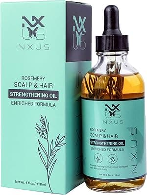 NXUS 118 ml Large Rosemary Oil for Hair Growth, Stop Hair Fall & Receding Hairline - Scalp Strengthening Oil, 100% Organic & Natural - Amazon.ae Price Tracker