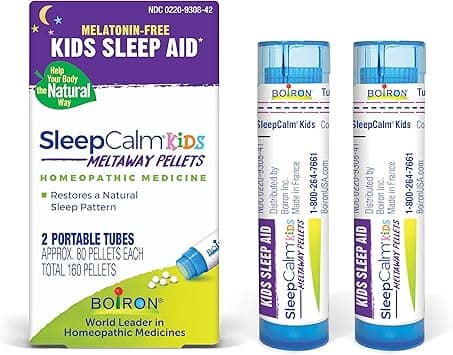 Boiron SleepCalm Kids Sleep Aid for Deep, Relaxing, Restful Nighttime Sleep - Melatonin-Free and Non Habit-Forming - 2 Count (160 Pellets) - Amazon.ae Price Tracker