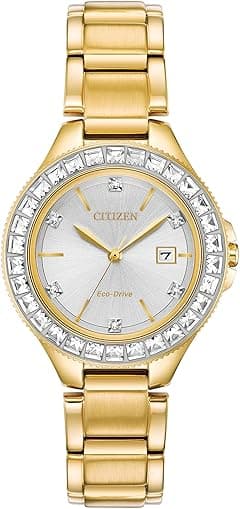 Citizen Ladies' Silhouette Crystal Eco-Drive Watch, 3-Hand Date, Stainless Steel - Amazon.ae Price Tracker