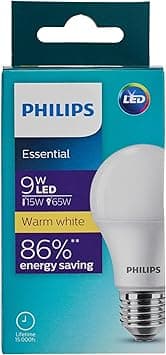 Philips Essential LED Bulb 9W E27 3000K,Warm White,929003793485 - Amazon.ae Price Tracker