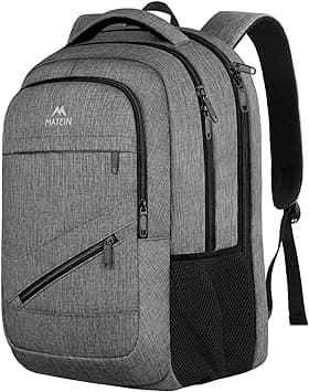 MATEIN 17 Inch Laptop Backpack for Men, Professional Business Computer Bag with Multiple Organization Pockets, Water Resistant College Notebook Daypack for Traveling On Airplane, Grey - Amazon.ae Price Tracker