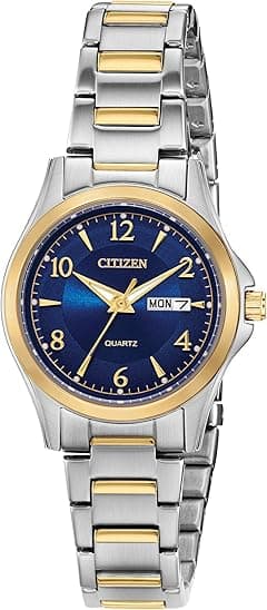 Citizen Quartz Womens Watch, Stainless Steel, Classic, Two-Tone (Model: EQ0595-55L), Two-Tone, Classic - Amazon.ae Price Tracker