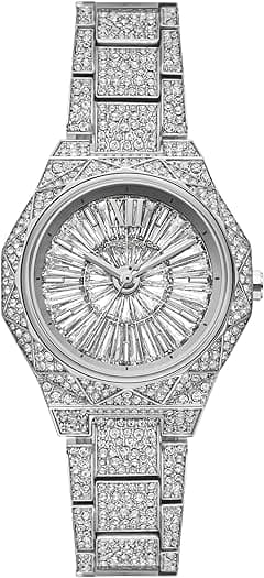 Michael Kors Raquel Women's Watch, Stainless Steel and Pavé Crystal Watch for Women - Amazon.ae Price Tracker