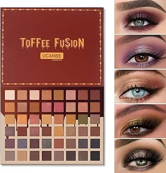 UCANBE Toffee Fusion Nude Eyeshadow Palette, 48 Neutral Shades Naked Eye Shadow Makeup Pallet, High Pigmented Matte Glitter Shimmer Make Up Kit for Women Girls - Amazon.ae Price Tracker