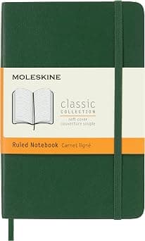 Moleskine Classic Notebook, Soft Cover, Pocket (8.9 cm X 14 cm) Ruled/Lined, Myrtle Green, 192 Pages - Amazon.ae Price Tracker
