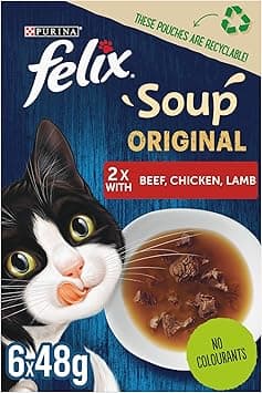 Purina Felix Soup Tender Strips (With Beef, Chicken, Lamb), Blue - Amazon.ae Price Tracker