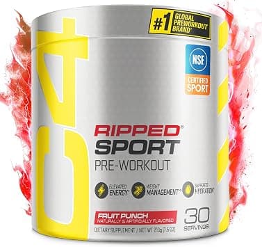 Cellucor C4 Ripped Sport Pre Workout Powder Fruit Punch - NSF Certified for Sport + Sugar Free Preworkout Energy Supplement for Men & Women | 135mg Caffeine | 30 Servings - Amazon.ae Price Tracker