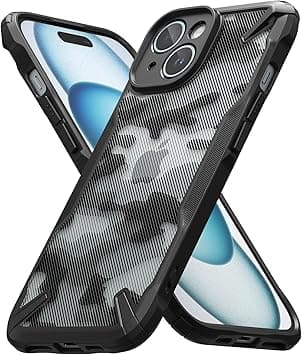Ringke Fusion-X Compatible with iPhone 15 Plus Case Cover Military Camo Hard Back Soft Flexible TPU Bumper Scratch Resistant Shockproof Protection iPhone 15 Plus Back Cover - Camo Black - Amazon.ae Price Tracker