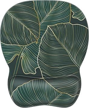 MROCO Ergonomic Mouse Pad with Gel Wrist Rest, Smooth Wrist Support Surface, Non-Slip PU Base for Pain Relief, Comfortable Mousepad for Computer, Laptop, Office & Home, 9.4 x 8.1 in, Green Leaves - Amazon.ae Price Tracker