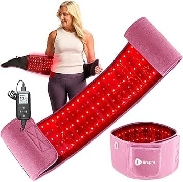 Lifepro Red Light Therapy Belt - Near Infrared Light Therapy for Pain Relief - Red Light Therapy for Body - Muscle Pain Relief, Inflammation Relief - Red Light Belt for Elbow Joint, Back Pain Therapy - Amazon.ae Price Tracker