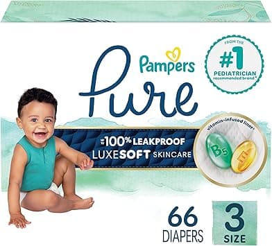 Pampers Pampers Pure Protection Diapers Size 3 66 Count, 66 Count - Amazon.ae Price Tracker