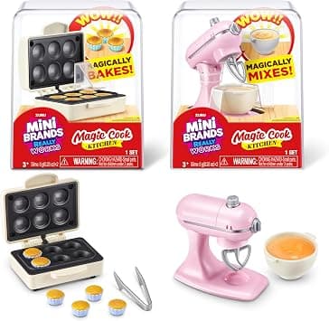 Mini Brands Really Works Magic Cook Kitchen Capsule Series 1 Cupcake Maker & Mixer Set by ZURU, Capsules of Miniature Real Working Kitchen Appliances, Non-Edible Collectible Toy Mystery Capsule - Amazon.ae Price Tracker