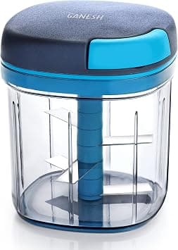 Ganesh Multipurpose Plastic Vegetable Master Chopper with 5 Stainless Steel Blades Blades for Effortlessly Chopping Vegetables and Fruits for Your Kitchen, XL Large Jumbo Chopper (900 Ml) - Amazon.ae Price Tracker