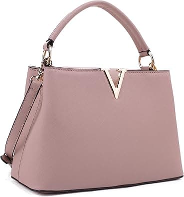 EVVE Women's Small Satchel Bag Classic Top Handle Purses Fashion Crossbody Handbags with Shoulder Strap - Amazon.ae Price Tracker