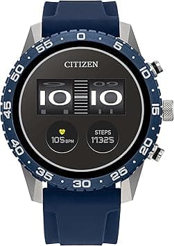 Citizen CZ Smart PQ2 44MM Sport Smartwatch with YouQ App with IBM Watson® AI and NASA research, Wear OS by Google, HR, GPS, Fitness Tracker, Amazon Alexa™, iPhone Android Compatible, IPX6 Rating - Amazon.ae Price Tracker