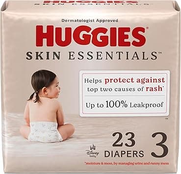 Huggies Size 3 Diapers, Skin Essentials Baby Diapers, Size 3 (16-28 lbs), 23 Count - Amazon.ae Price Tracker