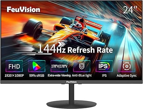 24inch Computer Monitor, FHD 1080p, 144Hz, 180Hz, IPS, Office and Gaming Monitor, 1ms Response Time, 3-Sided Frameless, Ultra Slim, VESA Mountable, Anti-Blue Light Design, HDMI, DP - Amazon.ae Price Tracker
